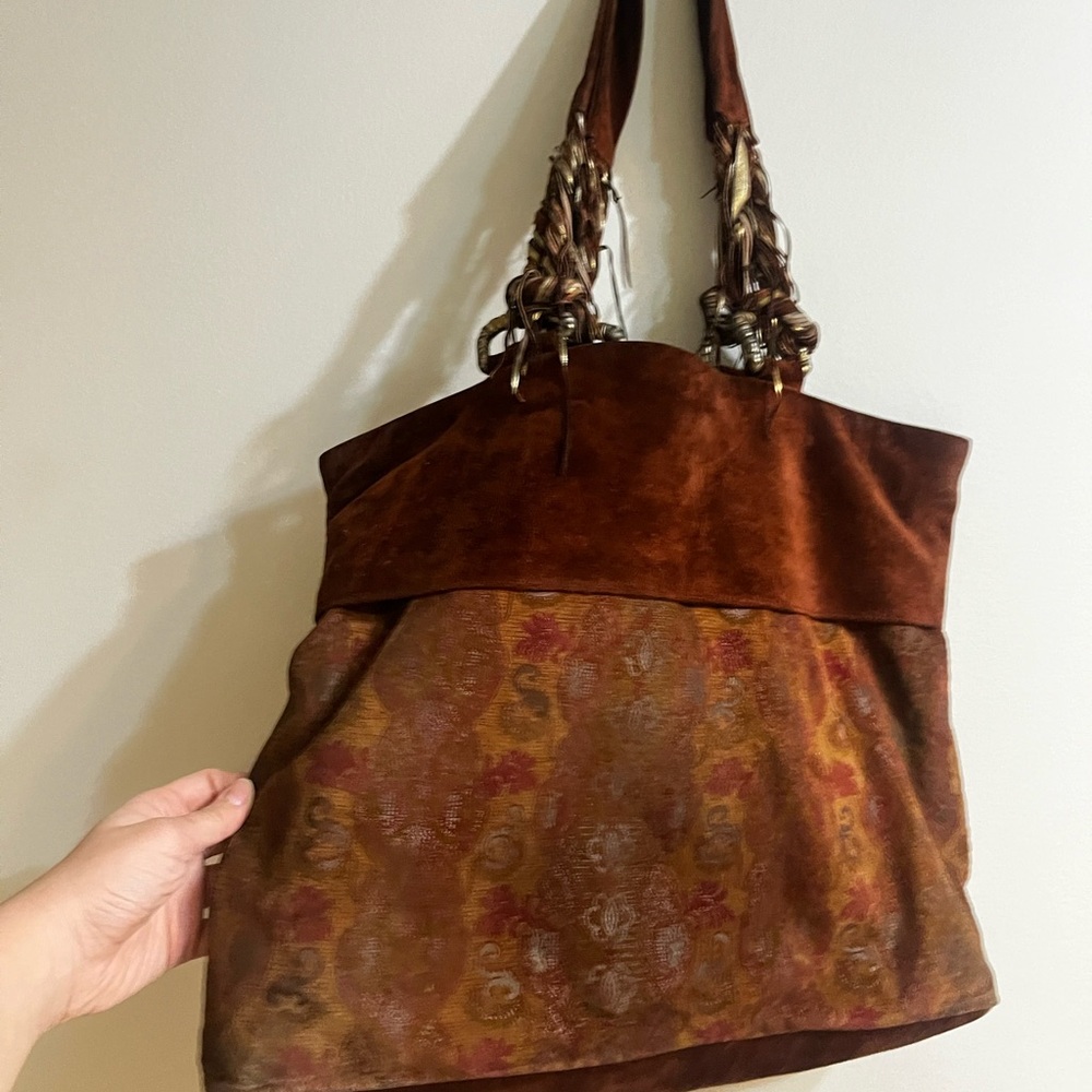Elegant Brown Patterned Women's Bag